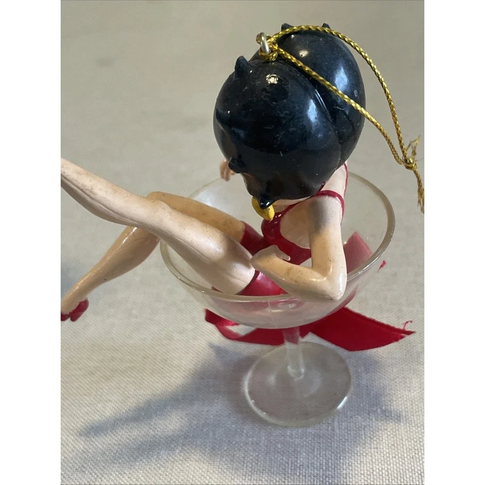 Vintage Betty Boop Martini Glass Ornament Flirty Retro Pin-Up Holiday‎ Decor